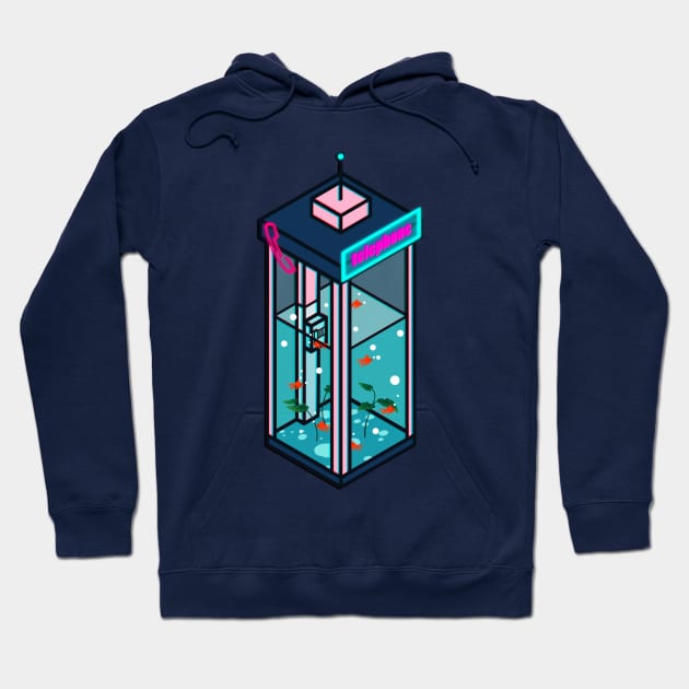 Vaporwave Phonebooth Hoodie by seerlight